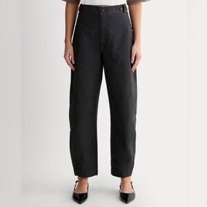 Everlane The Fatigue Barrel Pant Black Utility Linen Blend Womens 16
